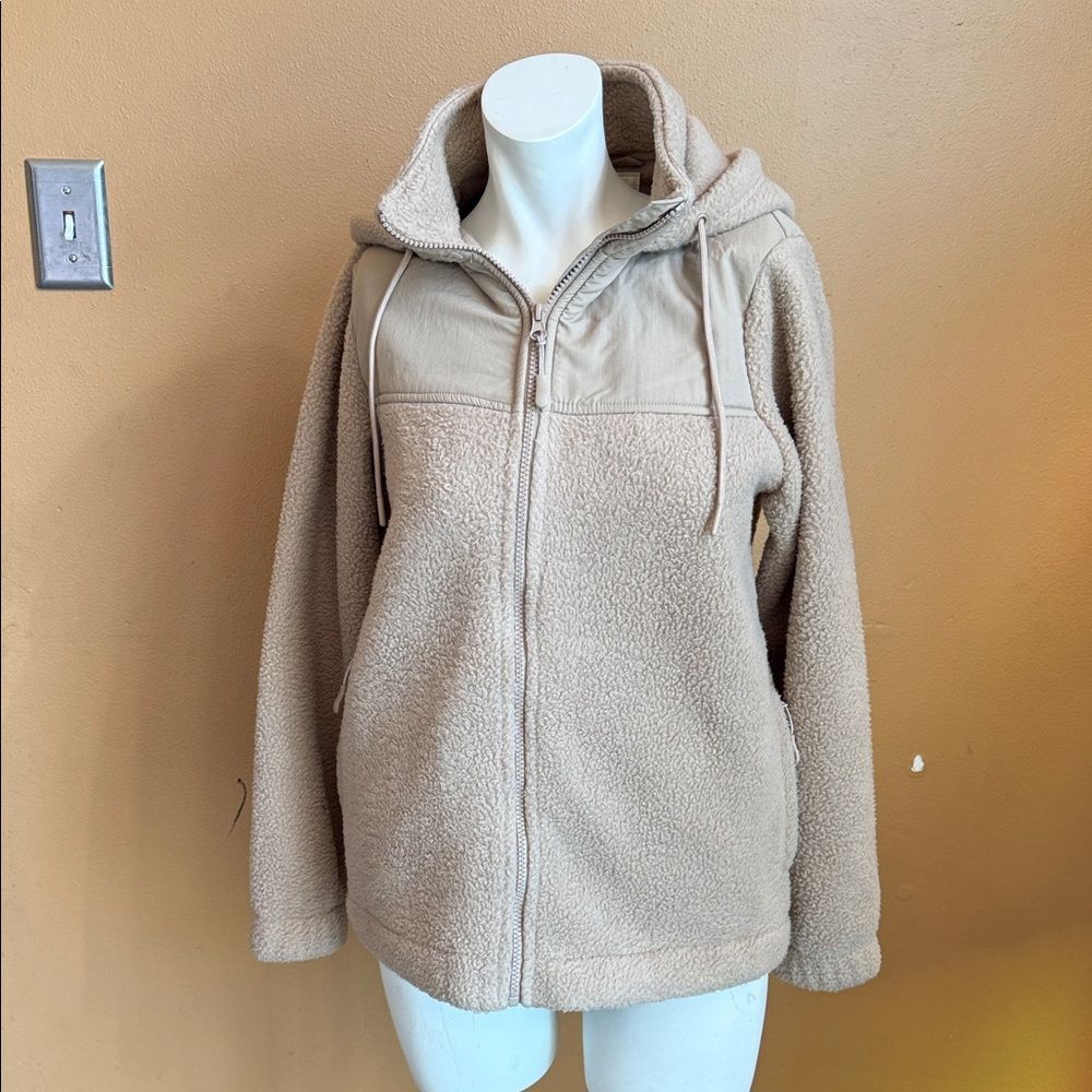Dakini Sherpa full zip hooded jacket Size M